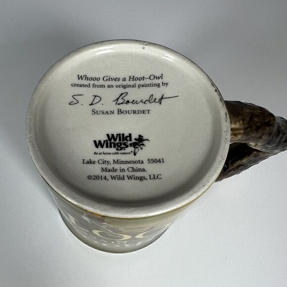 Sculpted Mug WHO GIVES A HOOT - OWL by Susan Bourdet - Picture 7 of 7